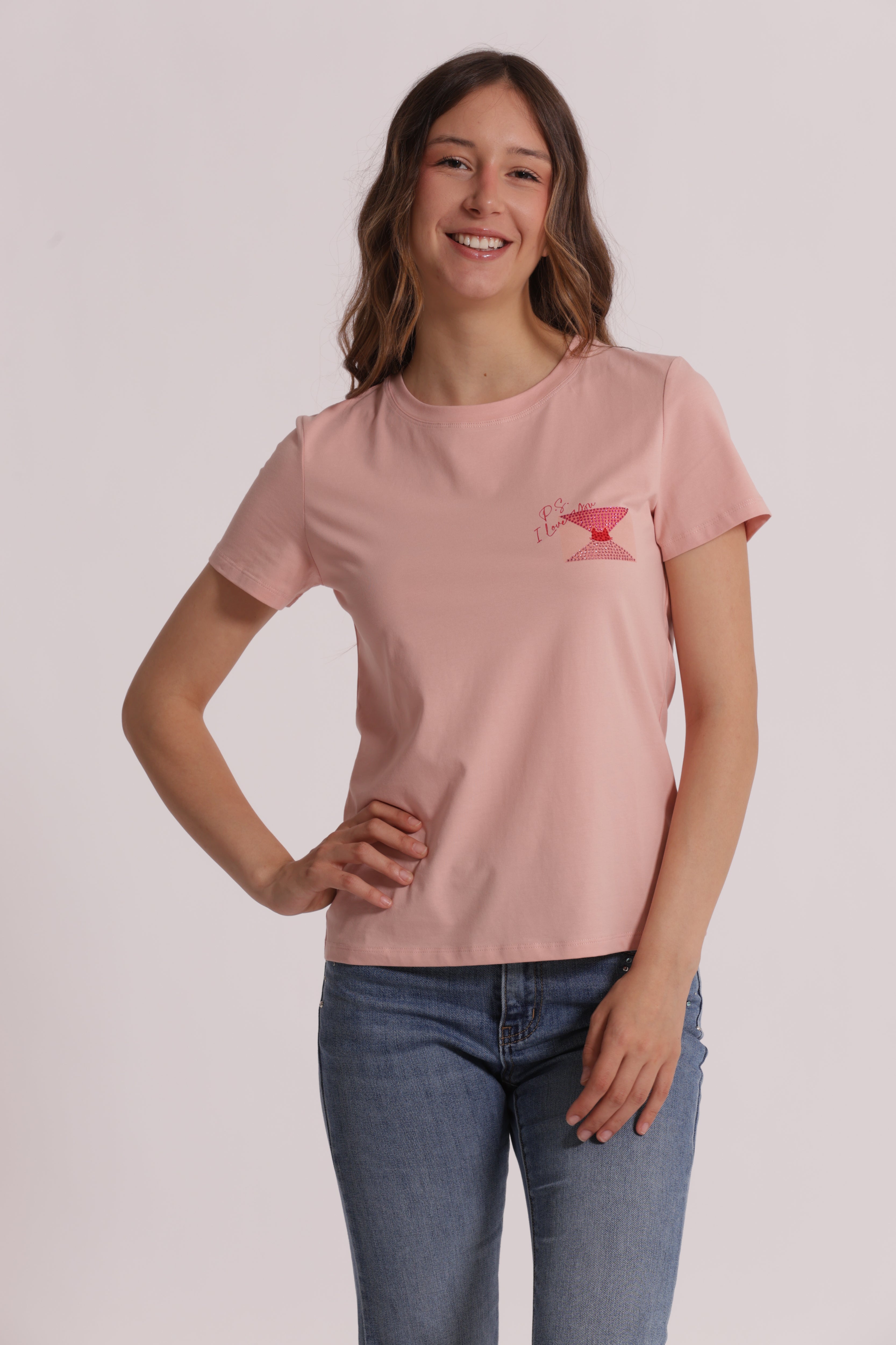 Mimi Mua P.S. I Love You t-shirt bianco cotone