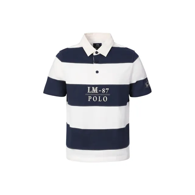 La Martina MCP015 polo uomo L a righe cotone