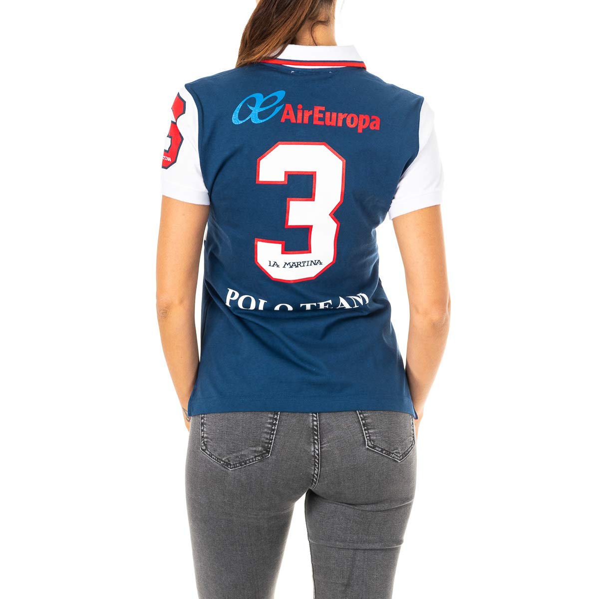 La Martina 2WP165 polo donna manica corta cotone stampa