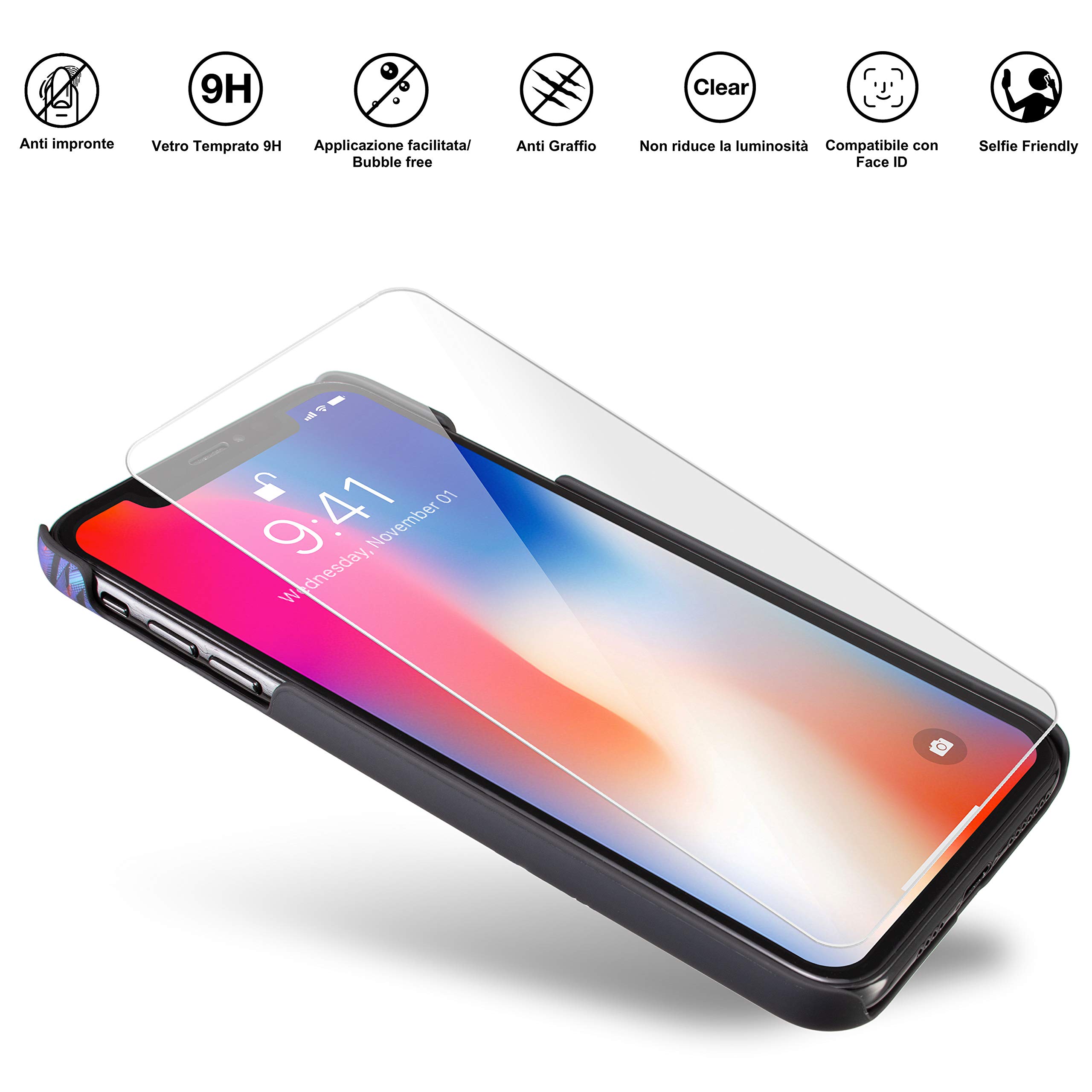 Marcelo Burlon County of Milan cover iPhone XS/X rigida antiurto
