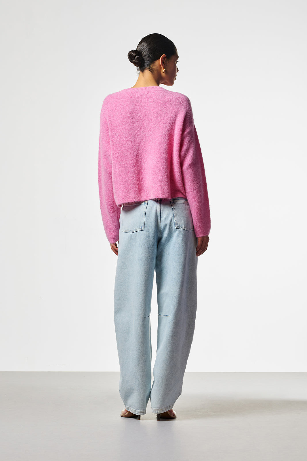 Aaiko Sacha jeans barrel azzurri vita alta