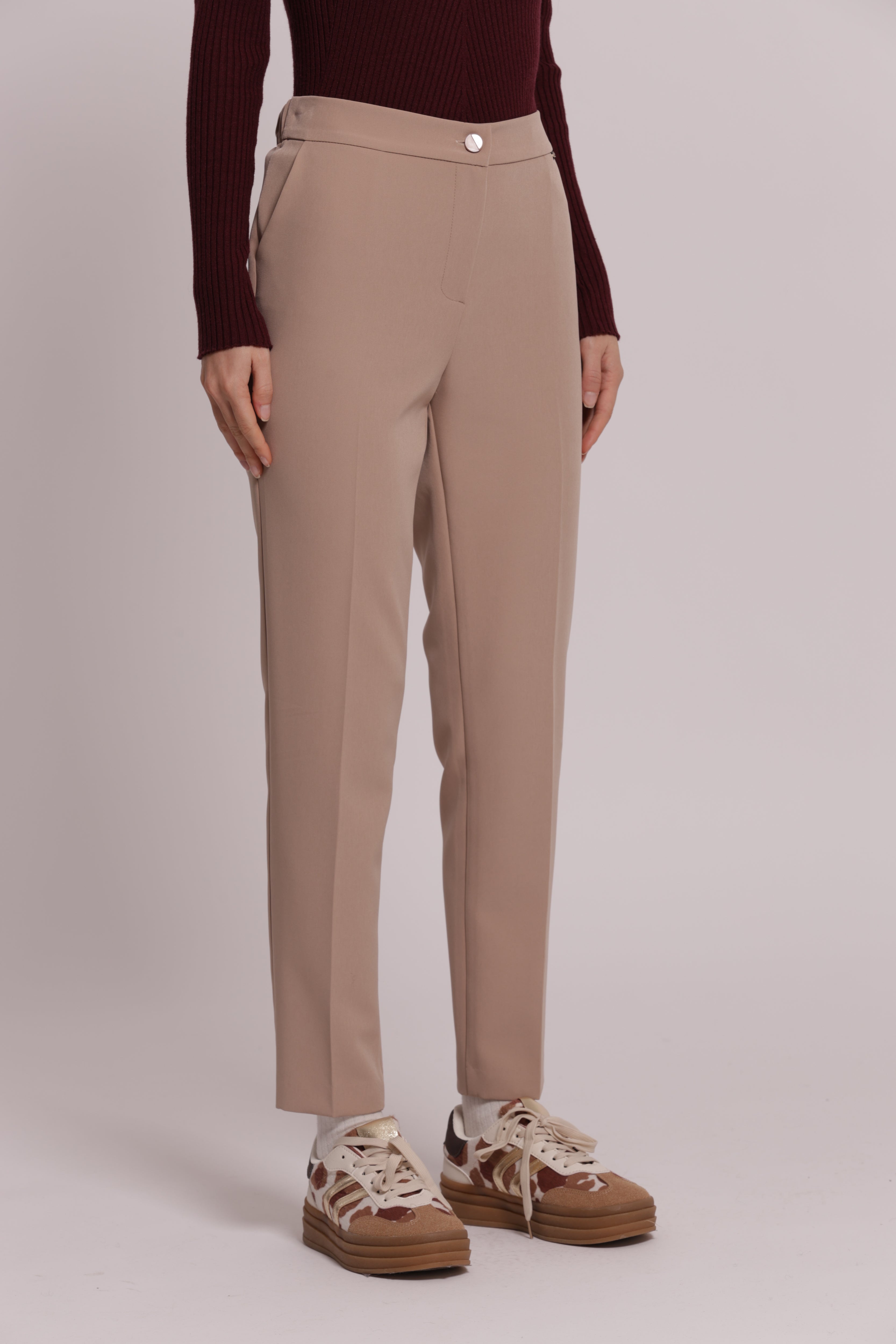 Mimi Mua Pantalone Sigaretta Tecnico Nero