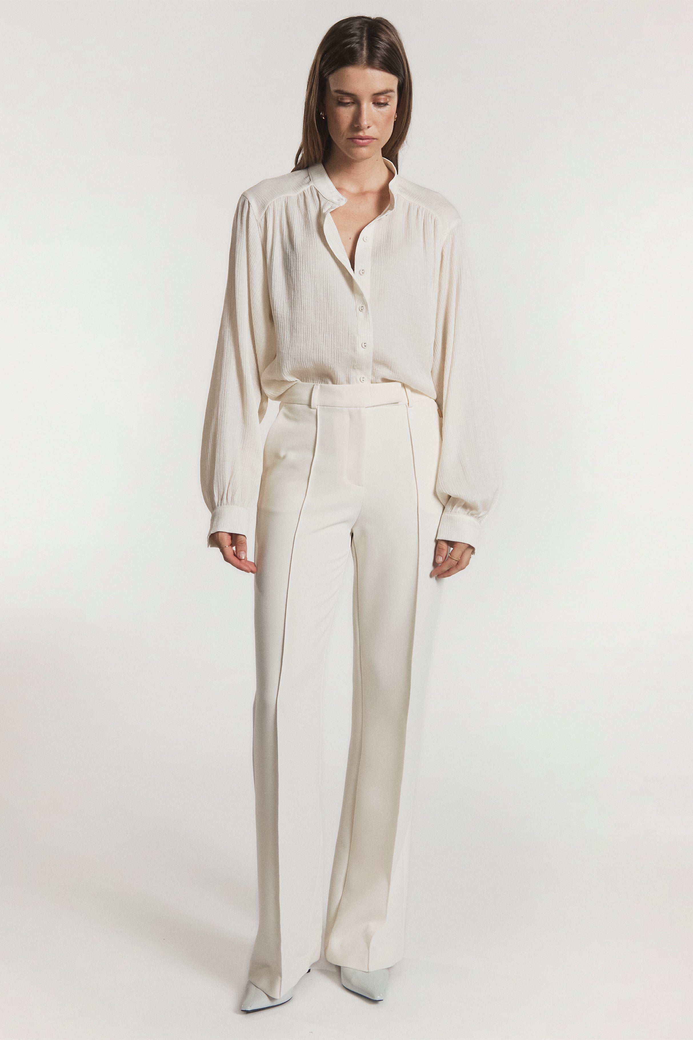 Aaiko Liv blusa crema Sand Shell palloncino
