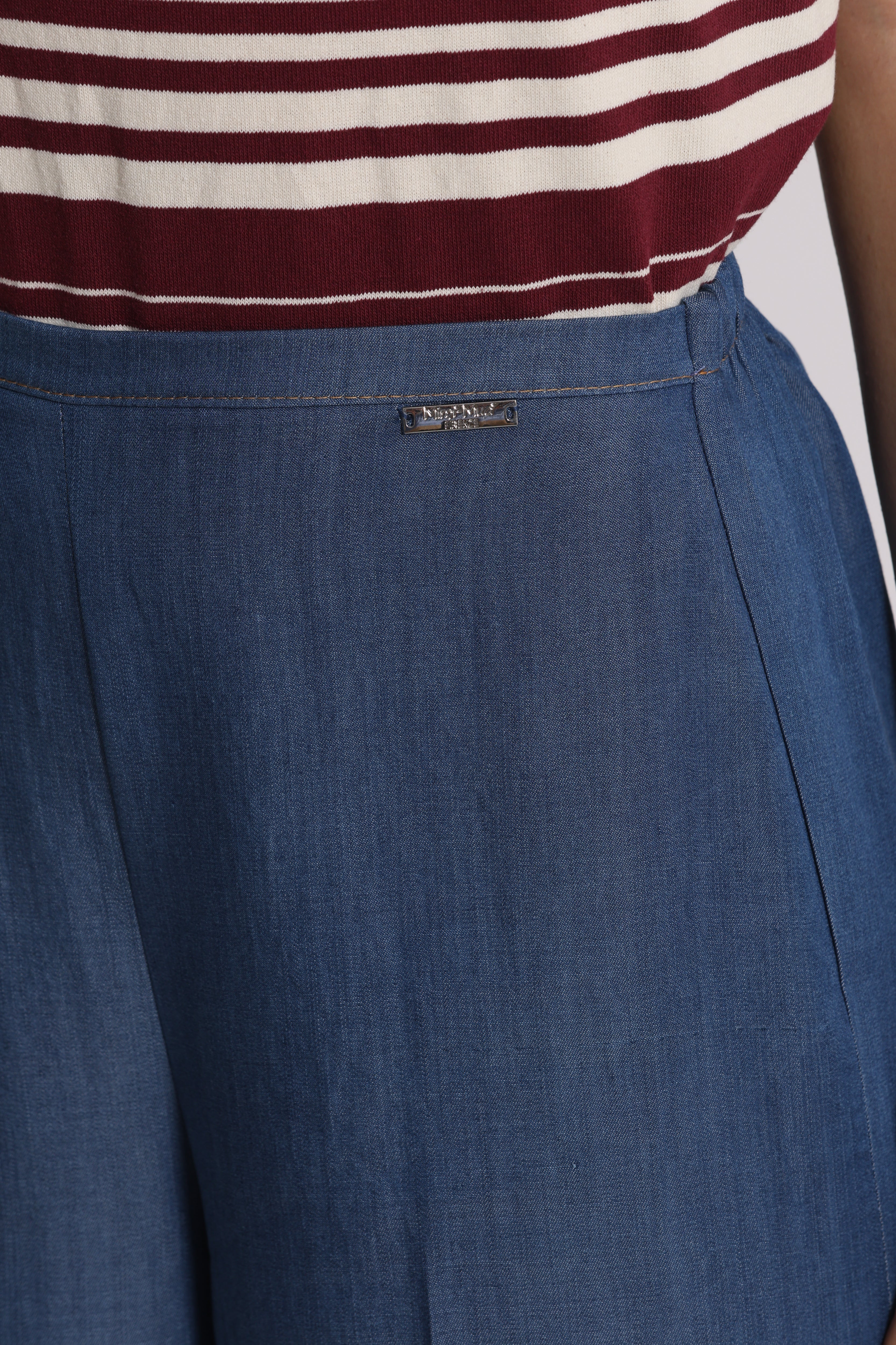 Mimi Mua Pantalone Lungo Denim Lyocell