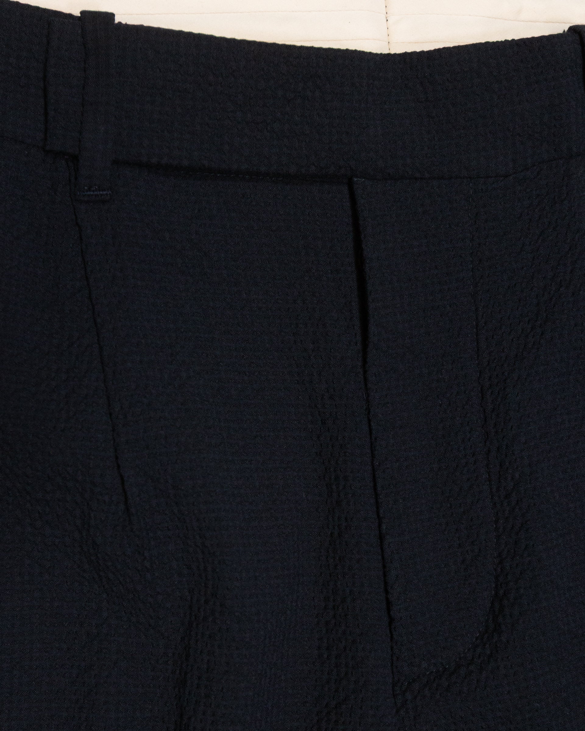 Altea Randall pantalone chino seersucker cotone blu navy