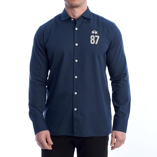 La Martina YMC600-PP666 camicia uomo regular taglia L