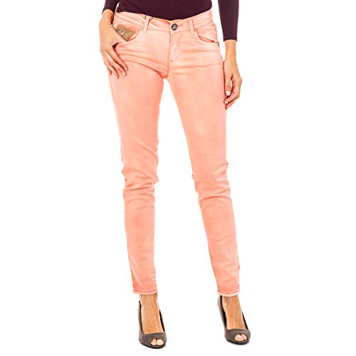 La Martina HWT010 pantaloni skinny donna arancia taglia 40