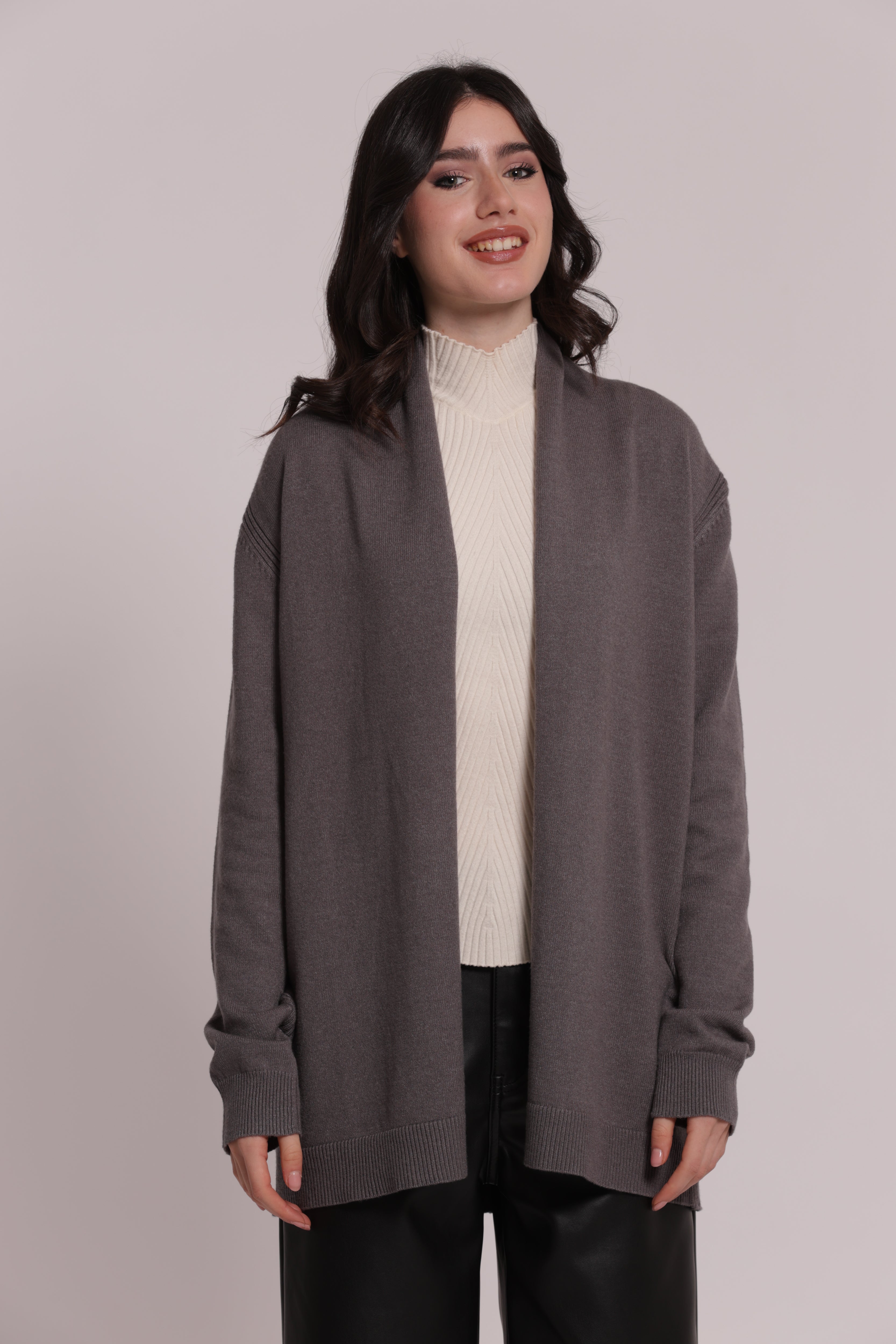Mimi Mua Spolverino Maglia Nera S in Viscosa
