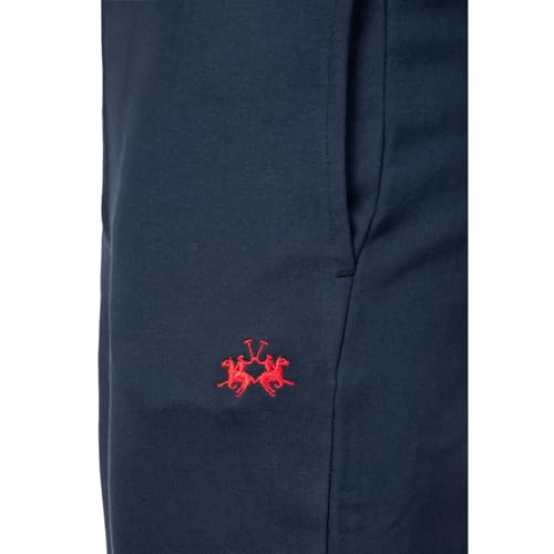 La Martina MCT005 Pantaloni Tuta M Blu Scuro Cotone