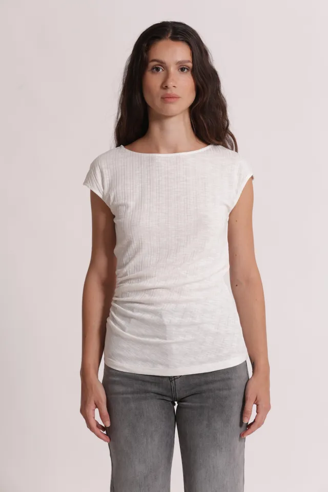 Mimi Mua T-Shirt Arriccio Laterale Nero