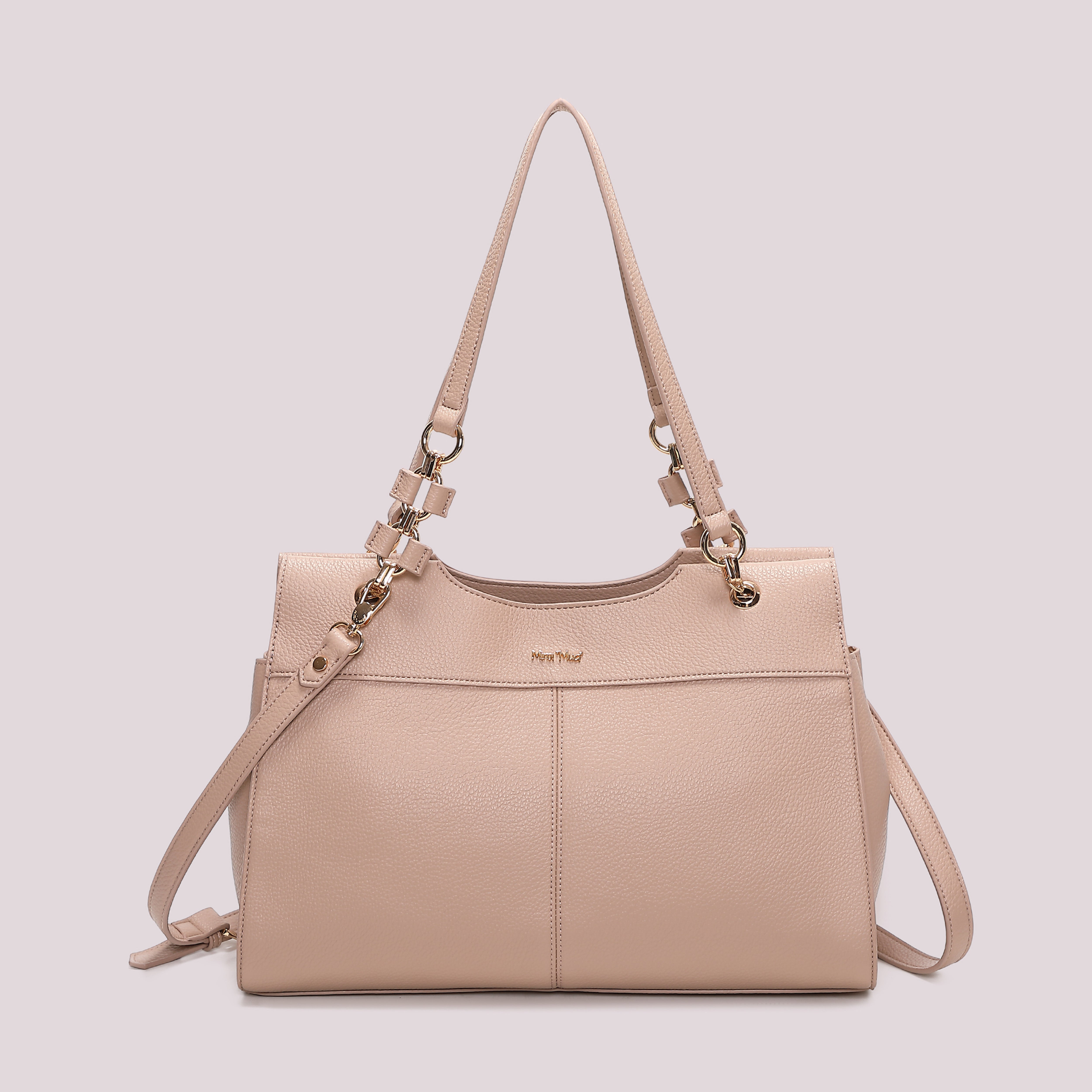 Mimi Mua Borsa Spalla Catena Manici Nero 38cm