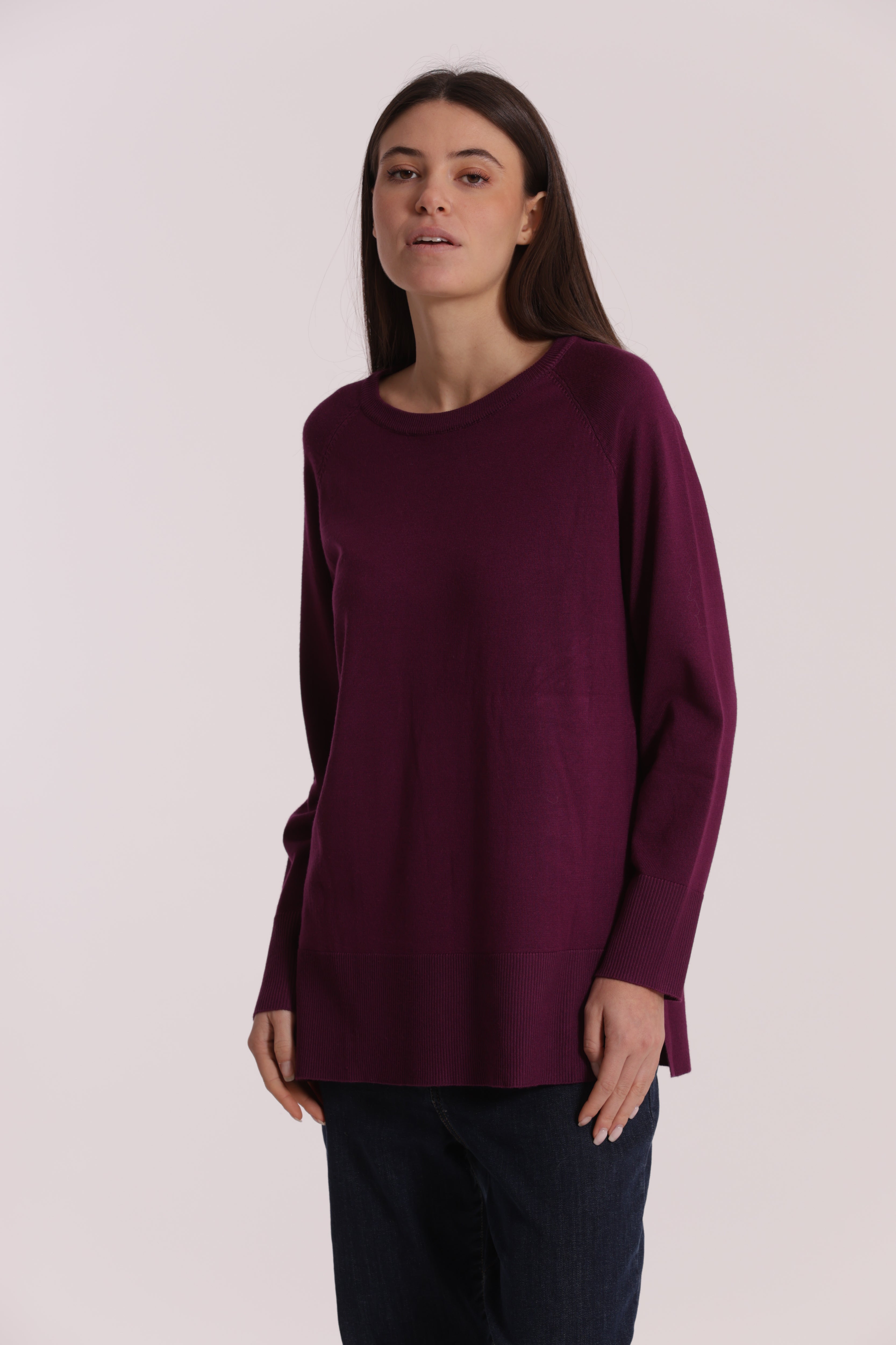 Mimi Mua Spacchi Laterali maglia nera over