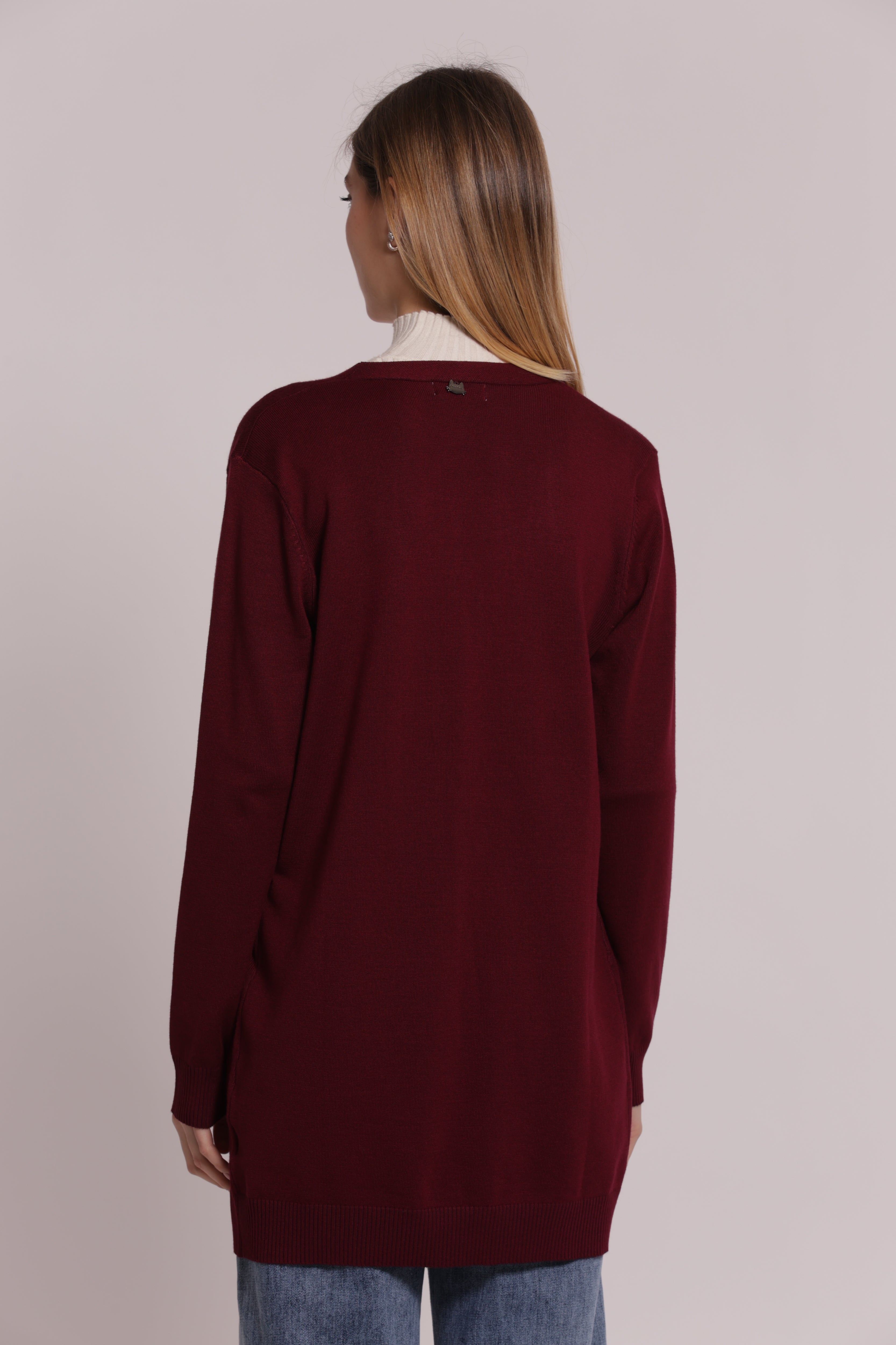 Mimi Mua Maglia Cardigan Lungo Nero
