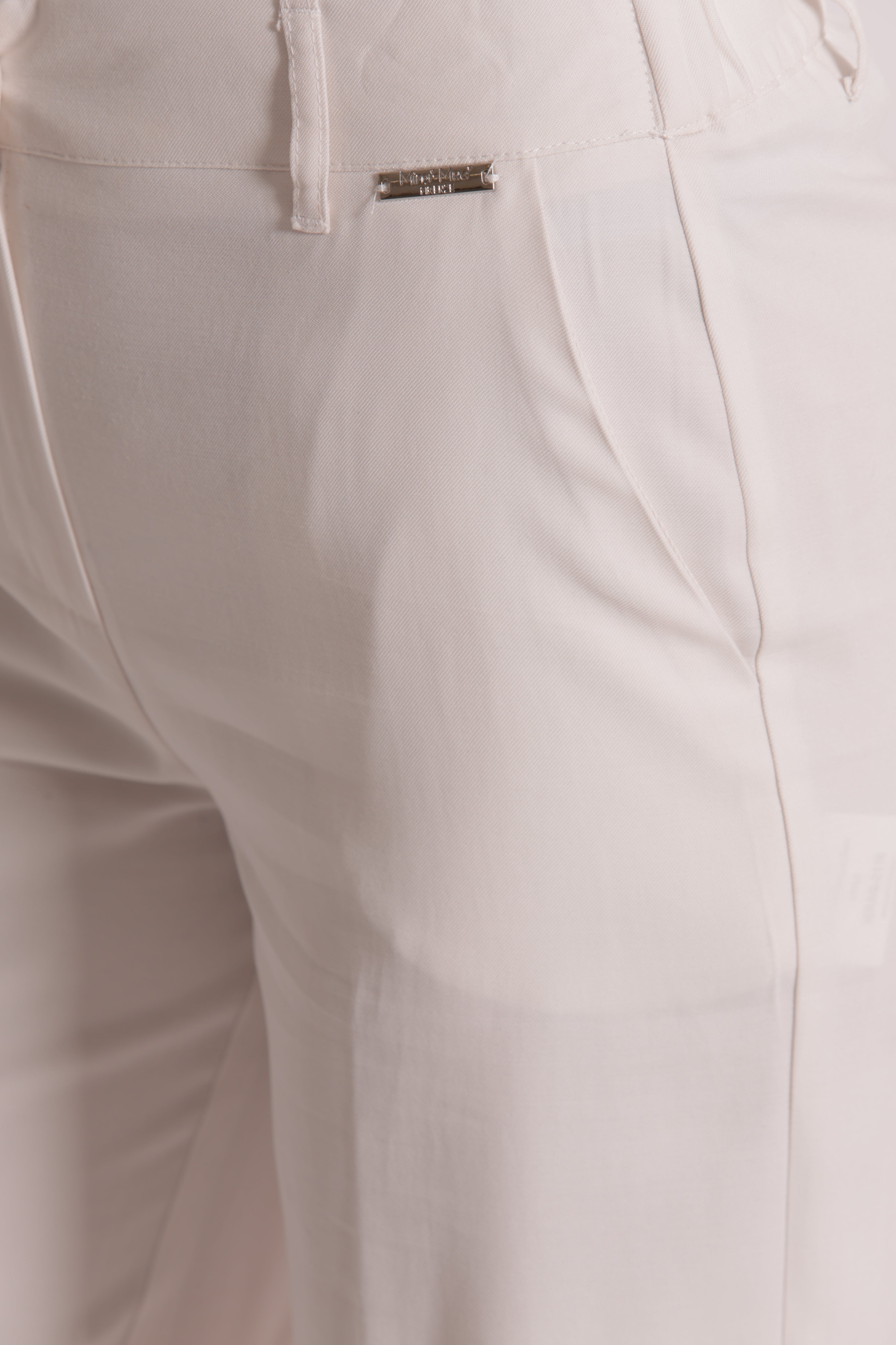 Mimi Mua Lungo Viscosa Pantaloni Panna XS