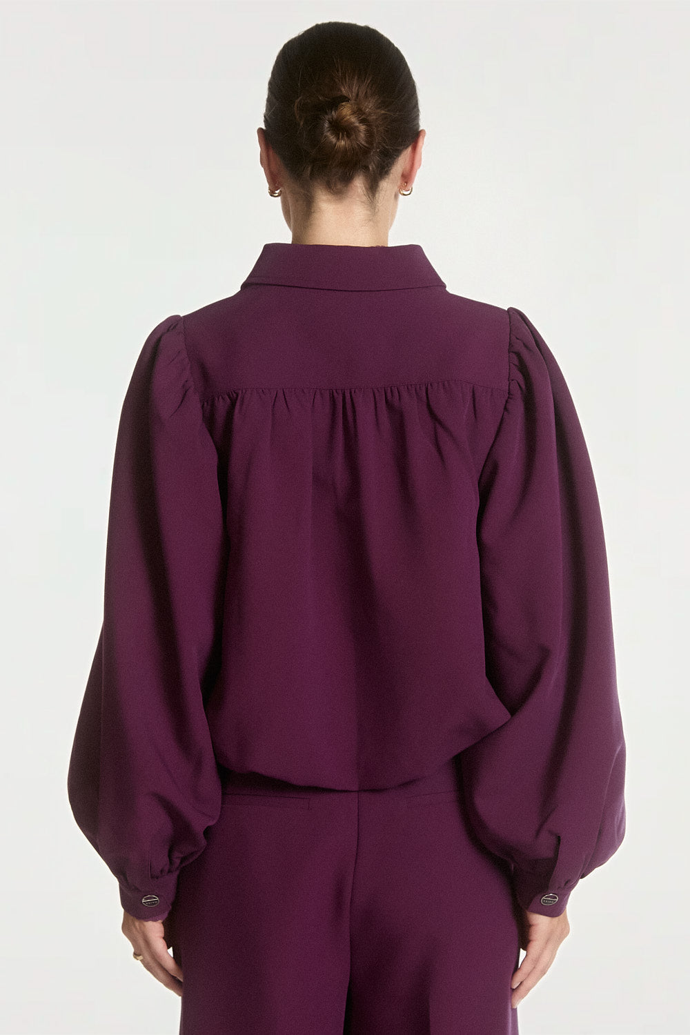 Aaiko Sandy giacca prune ITALIAN PLUM maniche ampie