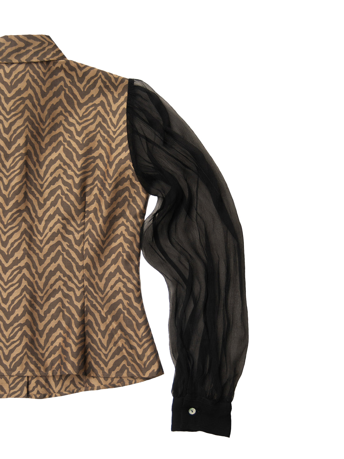 GiglioTigrato Chantilly camicia jacquard tigre chiffon