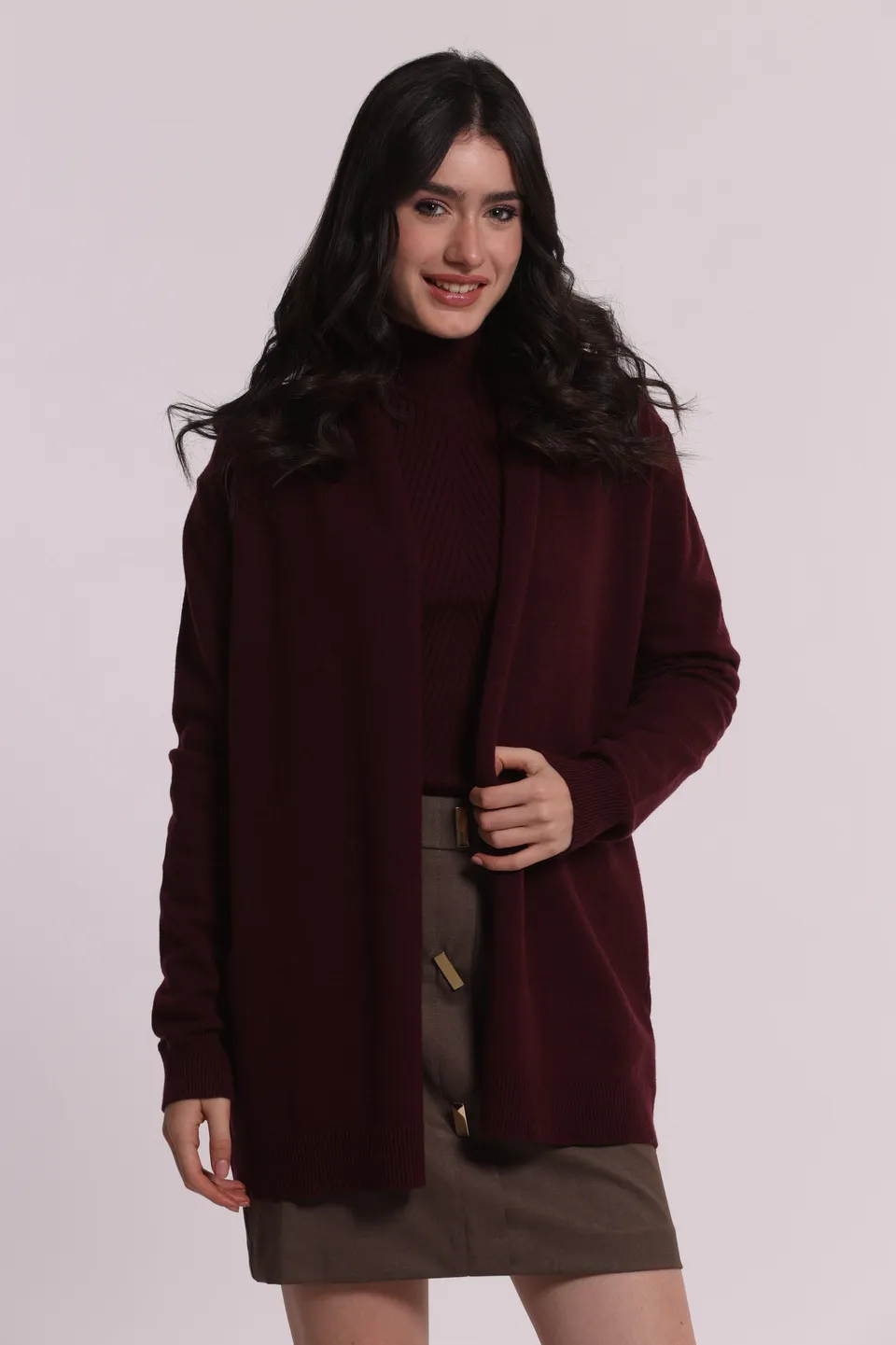 Mimi Mua Spolverino Maglia Nera S in Viscosa