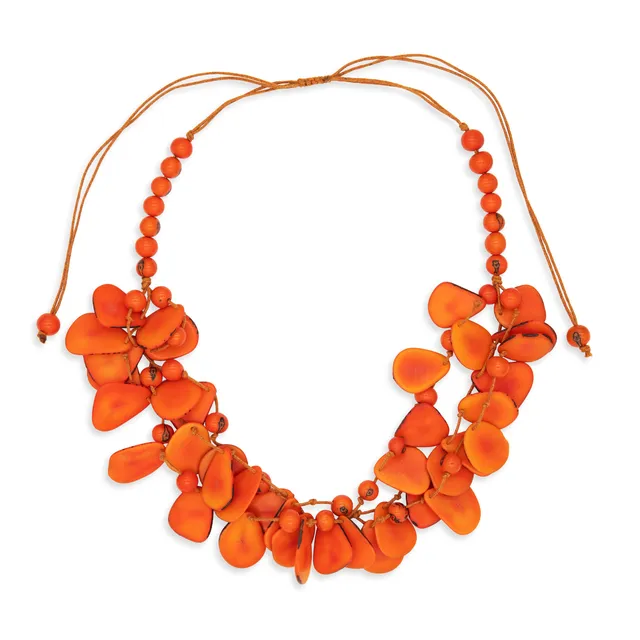 On Earth Cooperative Collection Samba collana arancio 60 cm