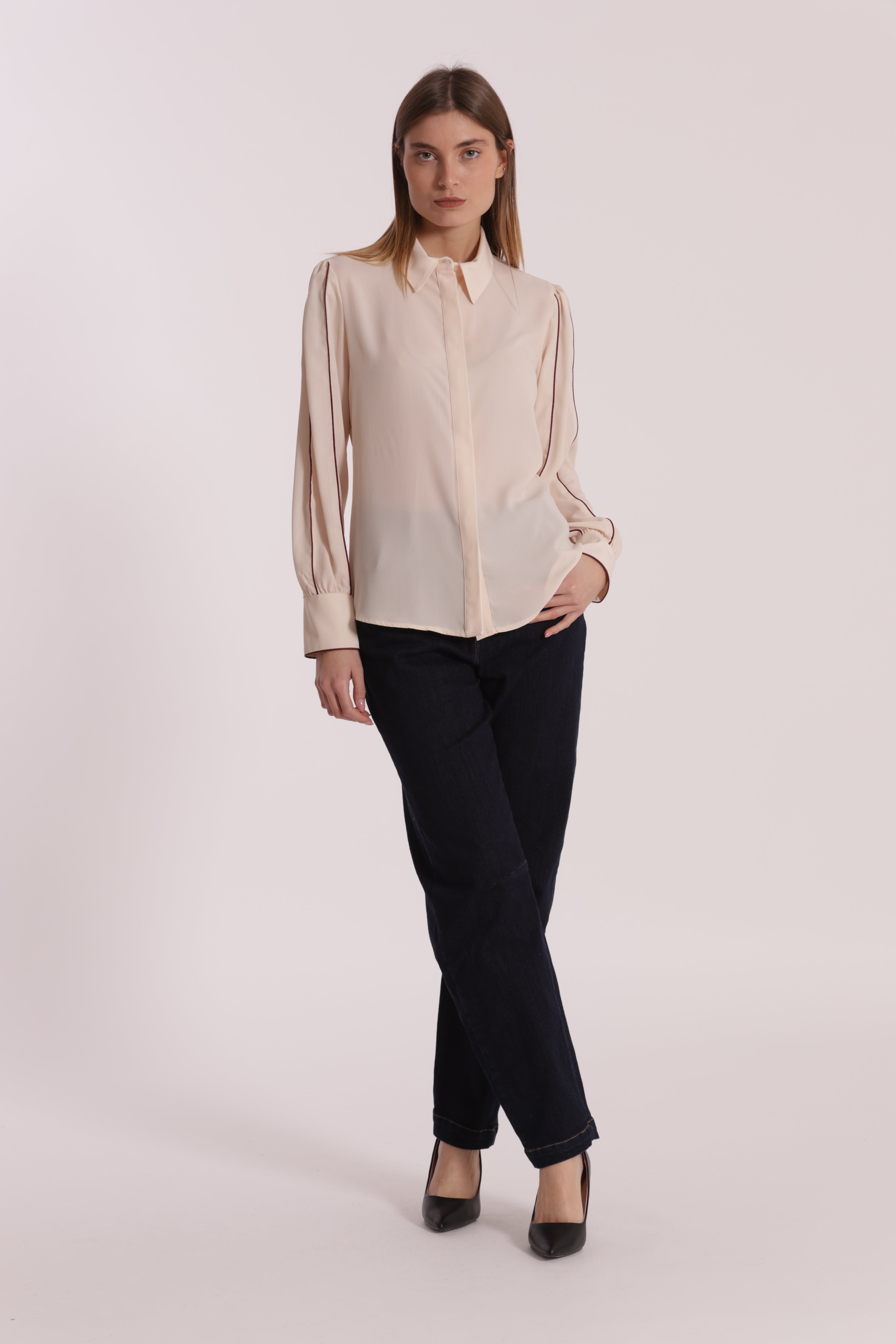 Mimi Mua jeans ballon blu scuro cotone