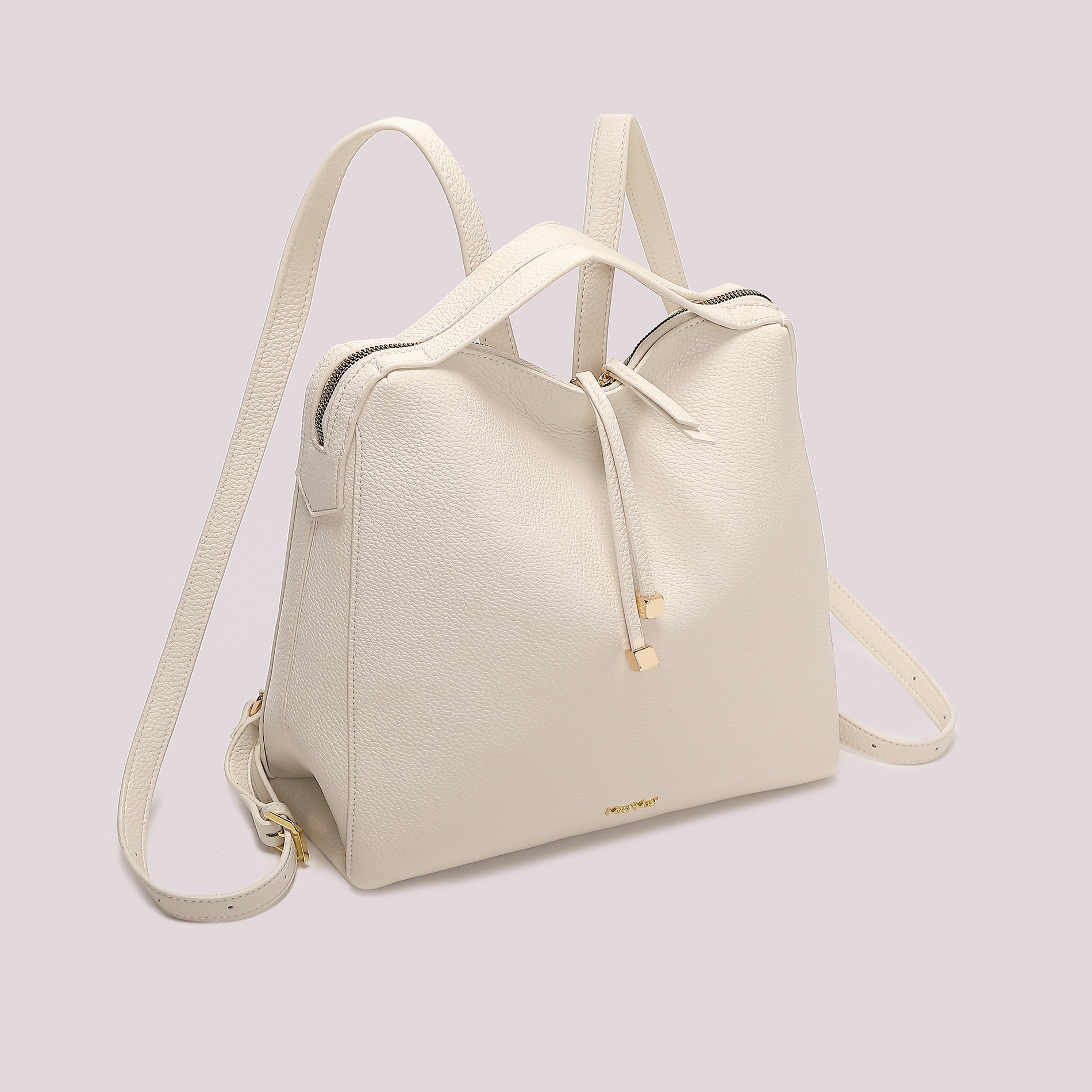 Mimi Mua Zaino Tira Zip Zaino Ecopelle Quadrato
