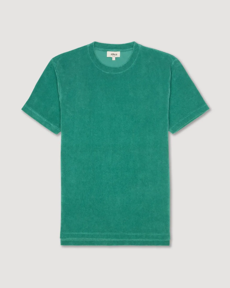 Altea Lewis t-shirt spugna cotone verde