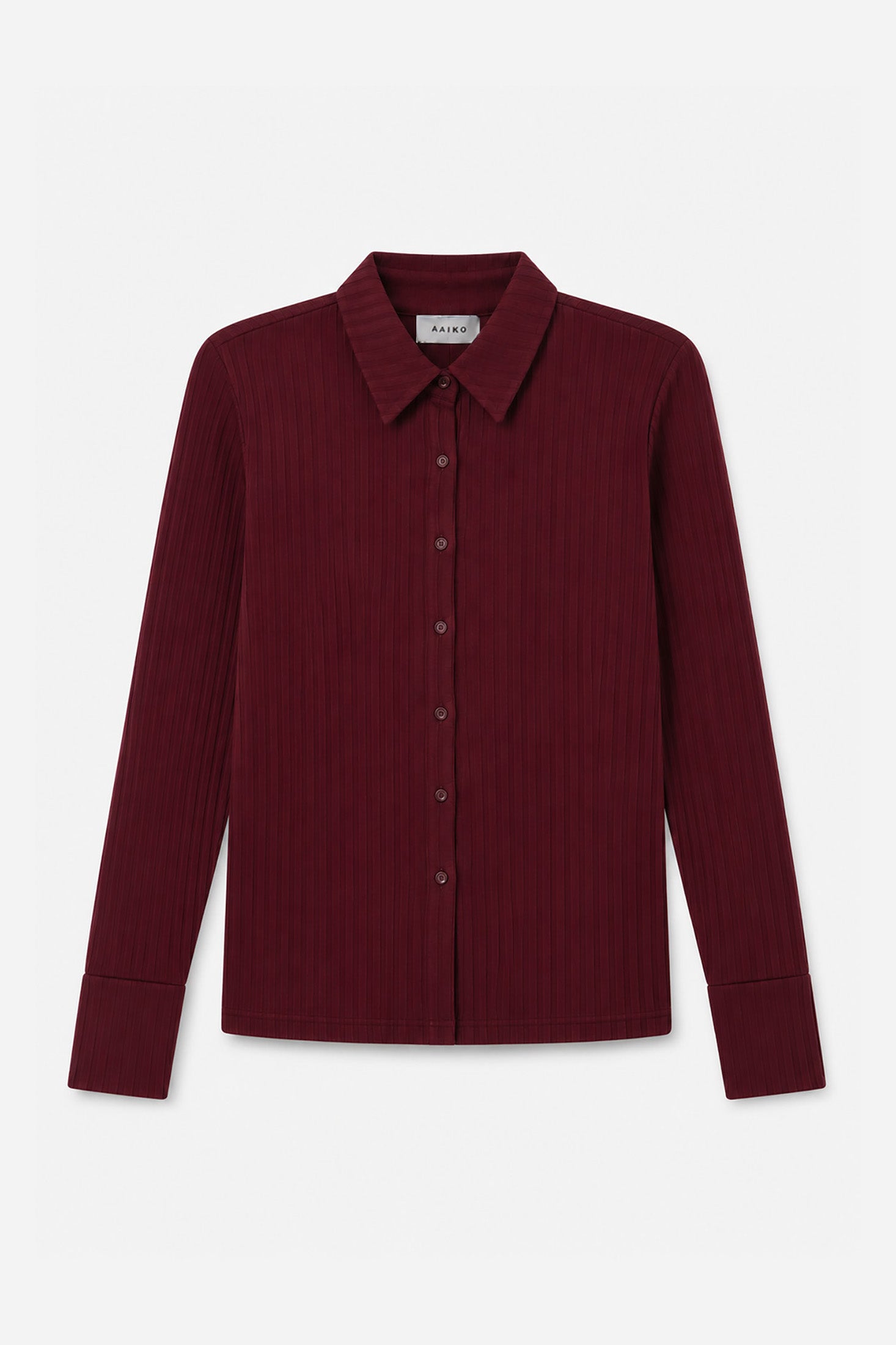 Aaiko Vigo top bordeaux coste collo classico