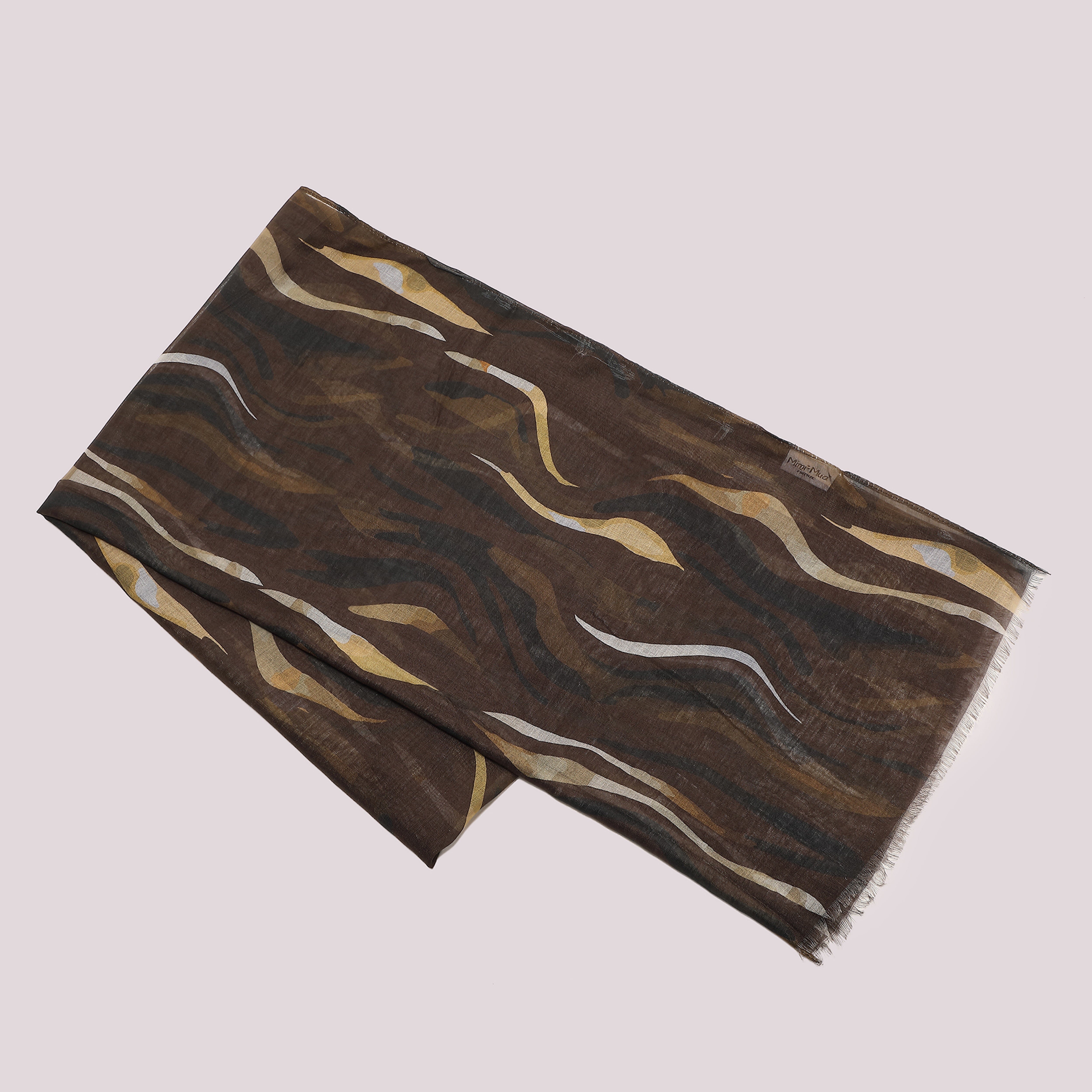 Mimi Mua Foulard Strisce Zebra 180x80 Moro